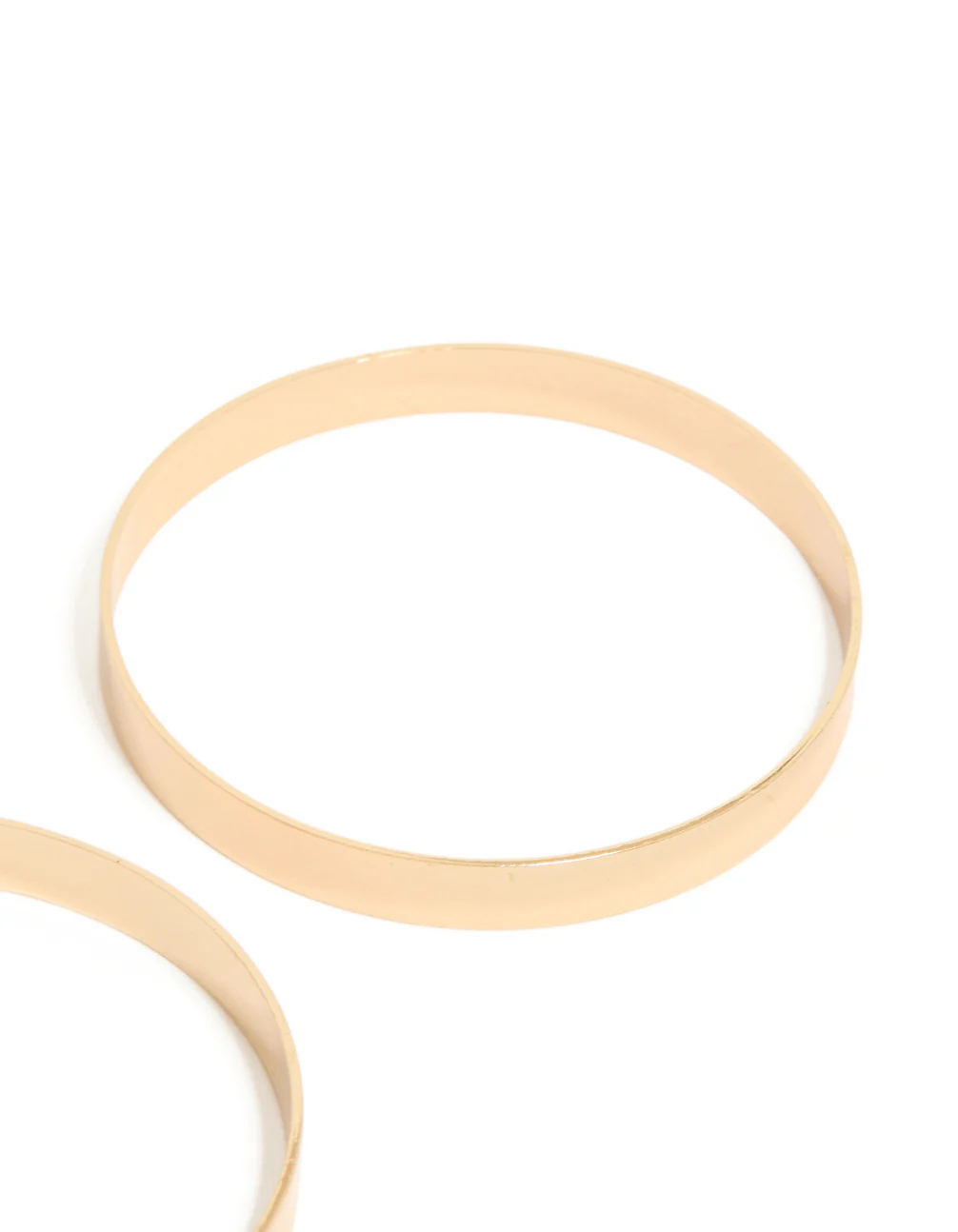 Gold Flat Bangles 2-Pack - Image 4
