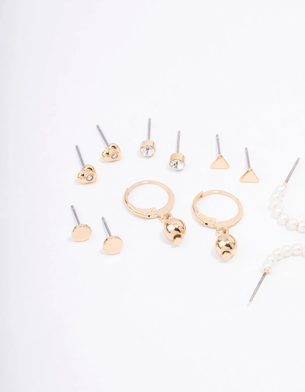 Gold Flower & Heart Earring 12-Pack - Image 2