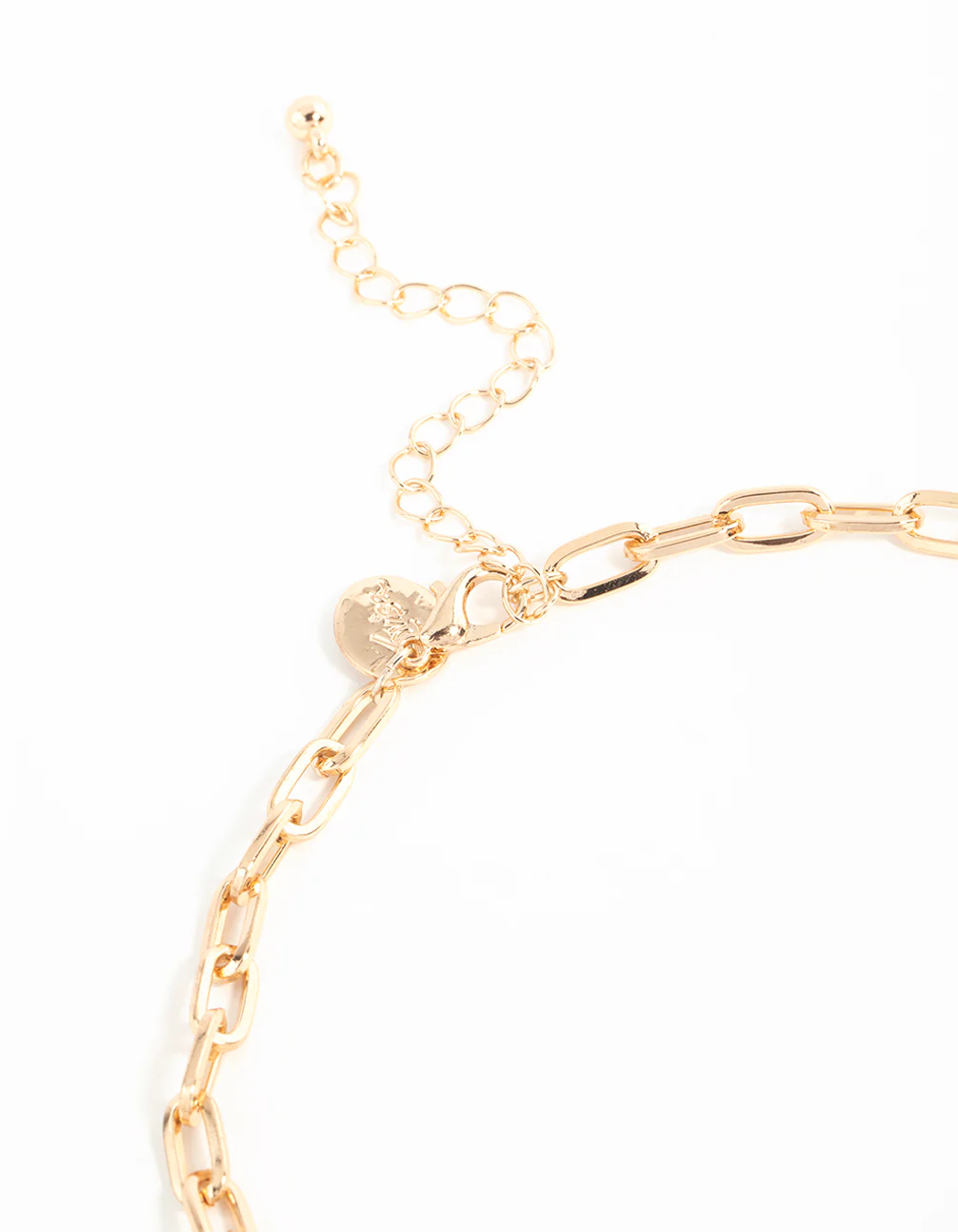 Gold Four Leaf Clover & Horseshoe Charm Necklace - Image 5