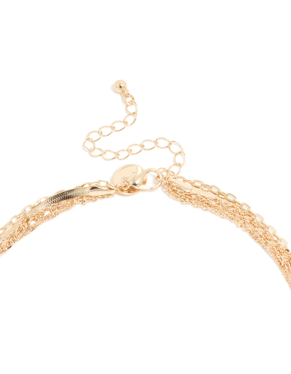 Gold Heart & Compass Layered Necklace - Image 3