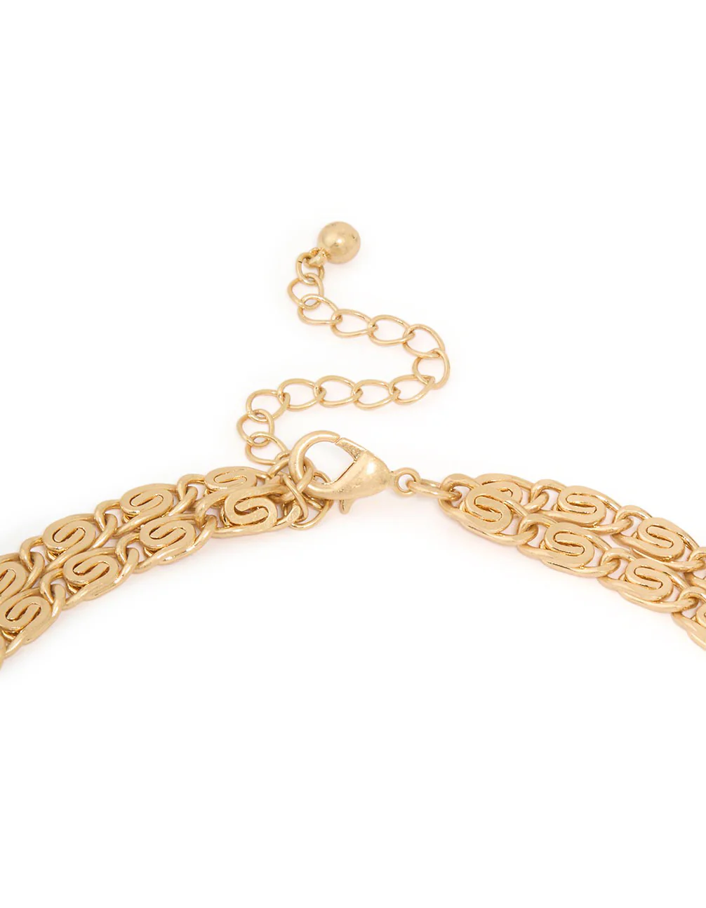 Gold Layered Barrel Y-Necklace - Image 3