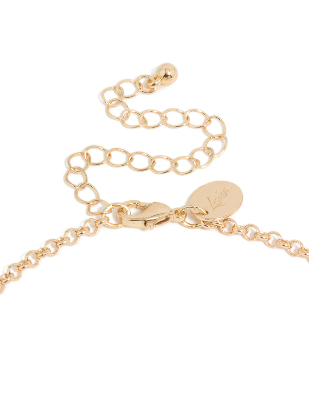 Gold Long Multicoloured Beaded Tassel Chain Drop Necklace - Image 3