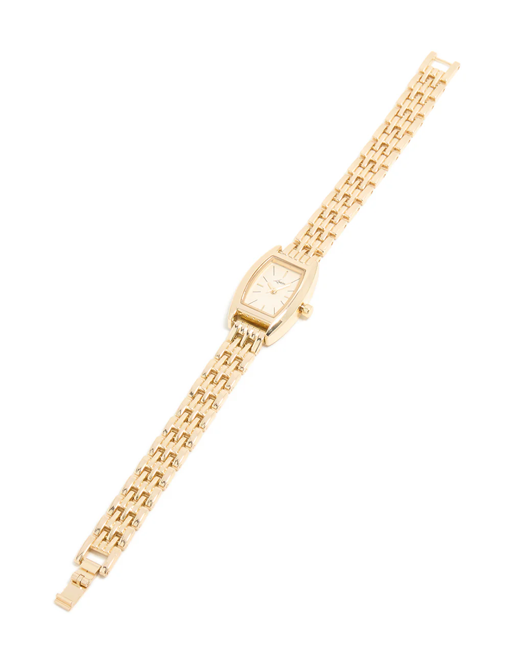 Gold Mini Rectangular Watch - Image 4