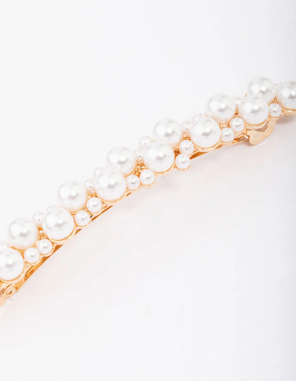 Gold Mixed Pearl Hair Clip - Image 2