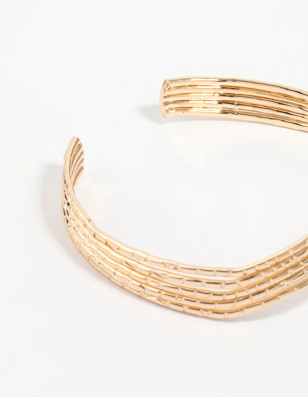 Gold Molten Arrow Arm Cuff - Image 3