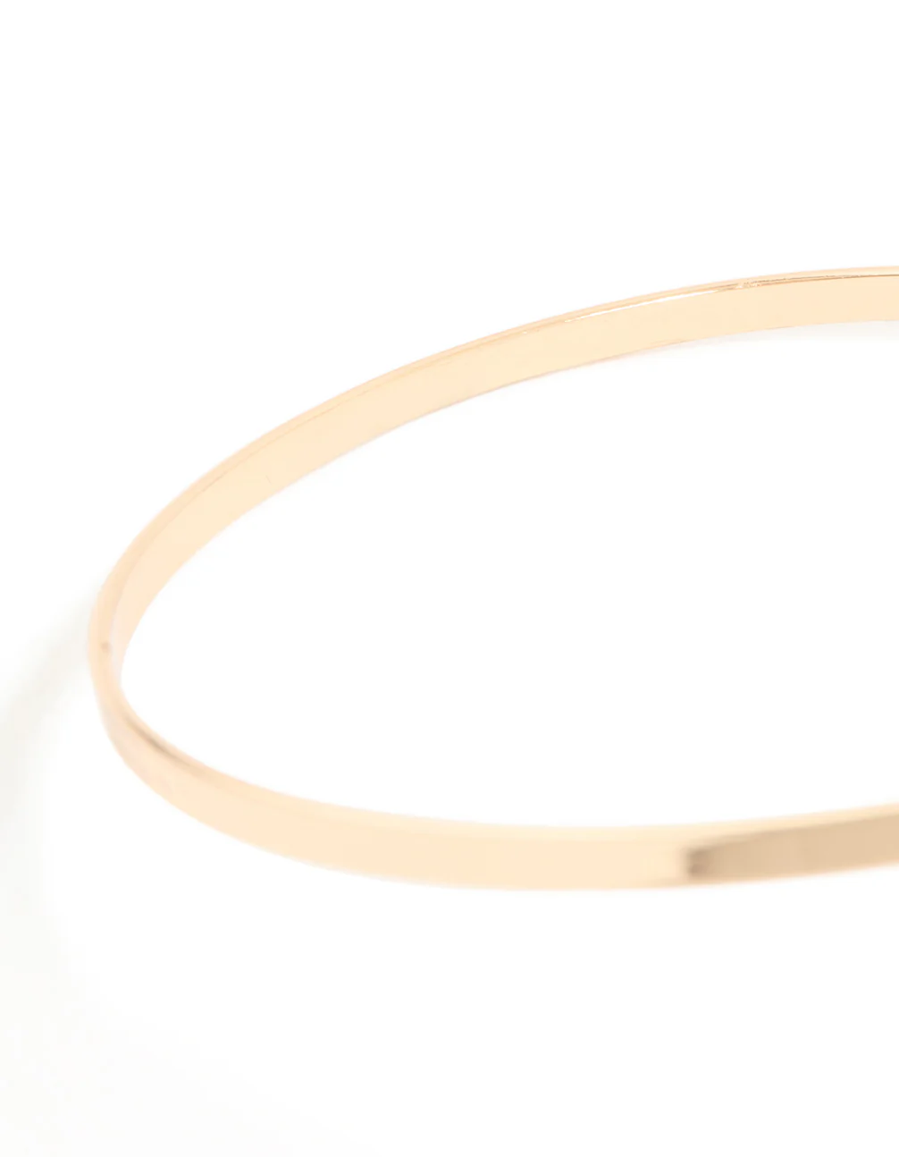Gold Molten Double Circle Arm Cuff - Image 3