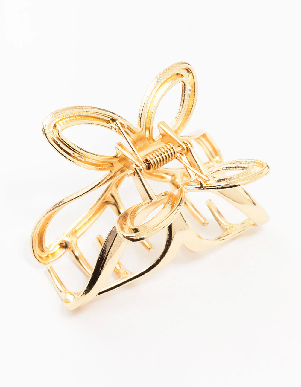 Gold Molten Line Butterfly Claw Clip - Image 3