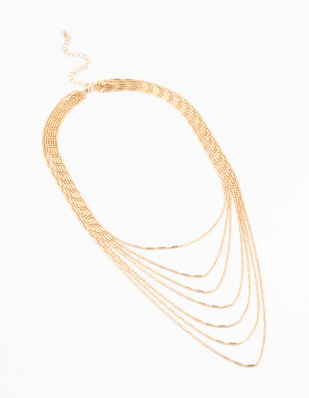 Gold Multirow Necklace - Image 2