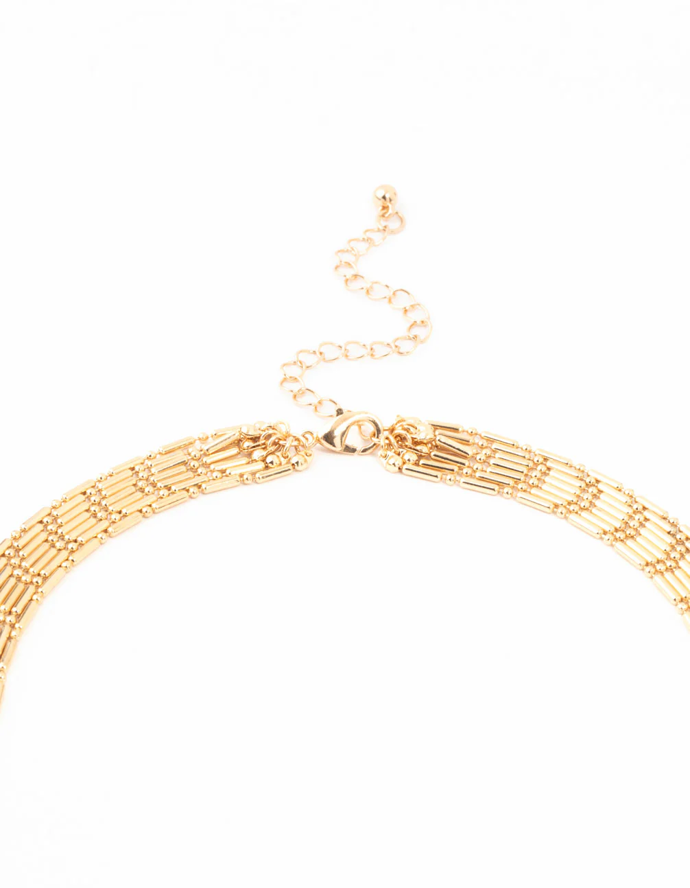 Gold Multirow Necklace - Image 3