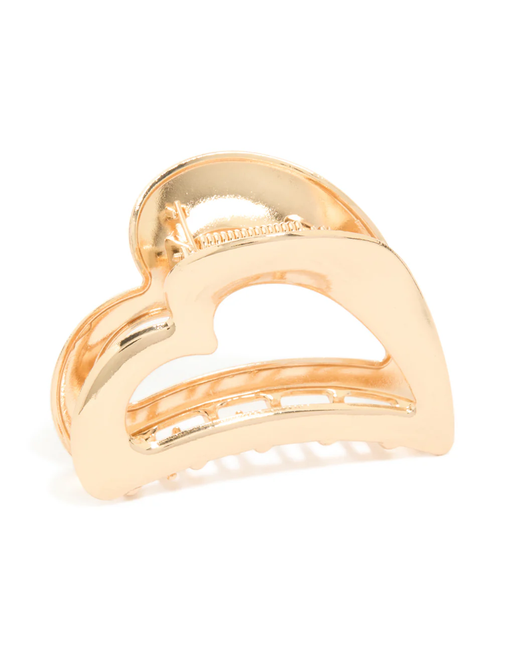 Gold Open Heart Claw Clip - Image 2