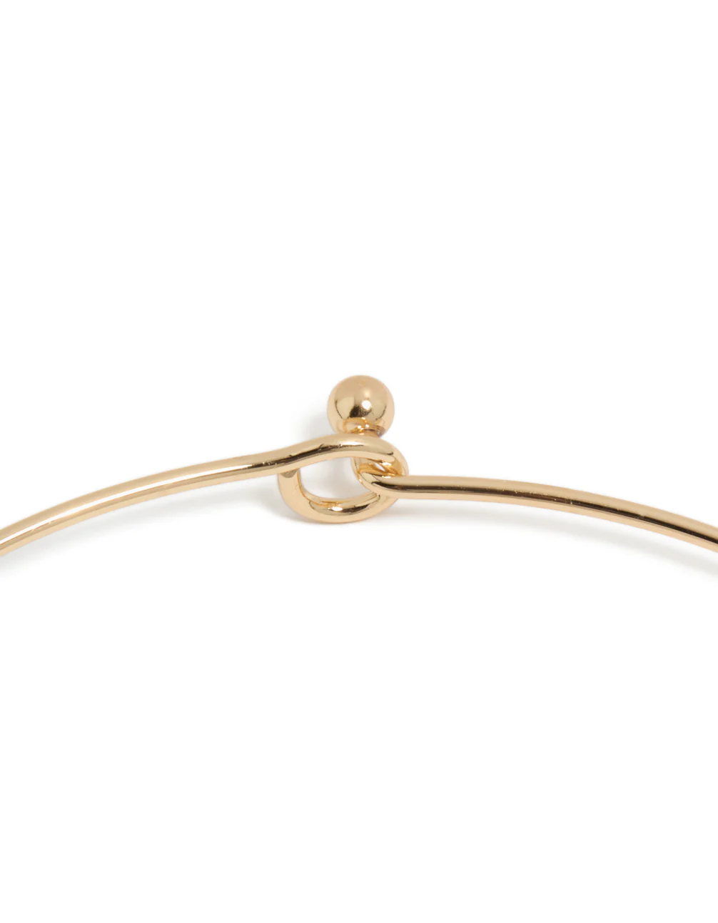 Gold Orange Genuine Shell Disc Torque Necklace - Image 5