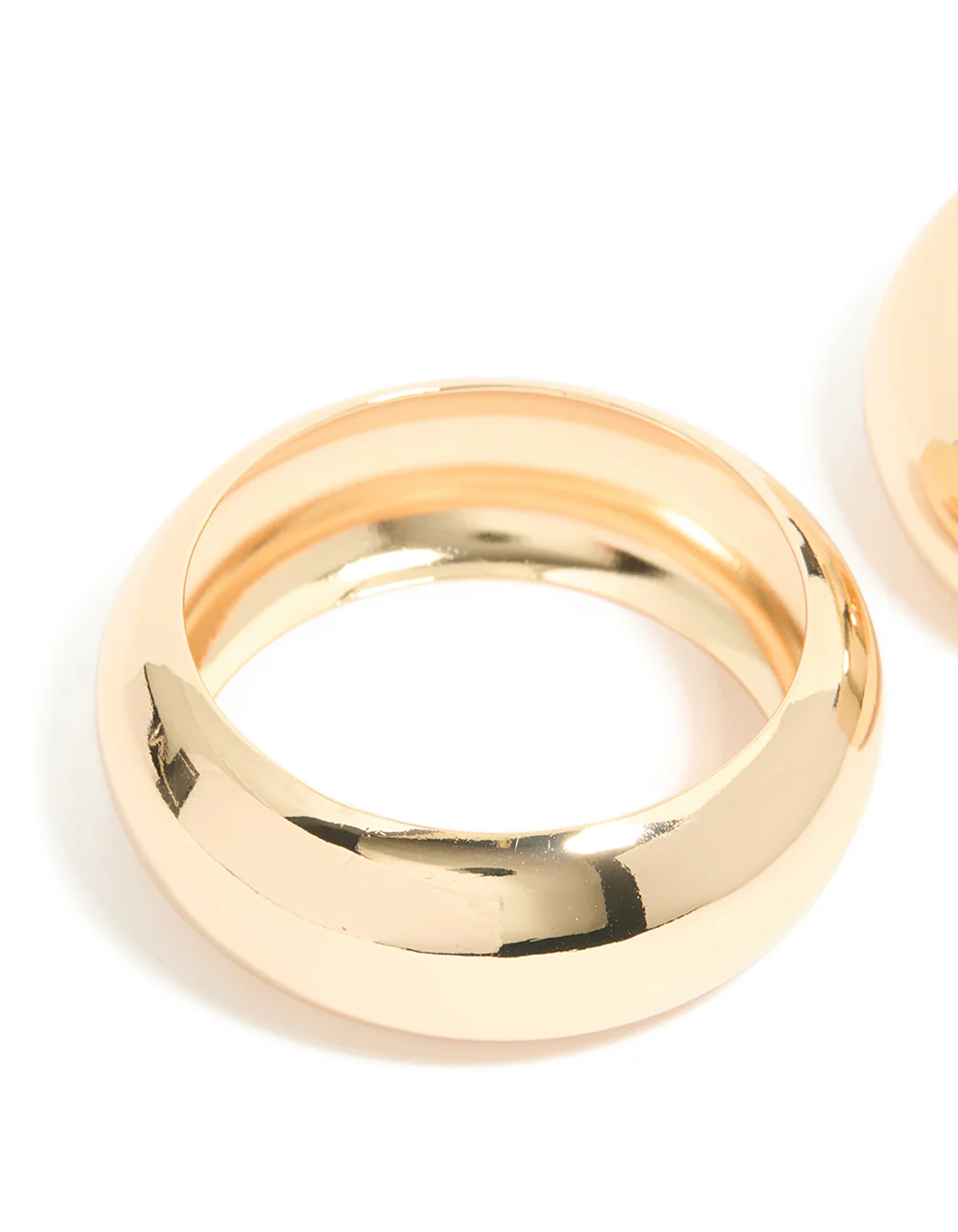 Gold Oversized Bangles 2-Pack - Image 2