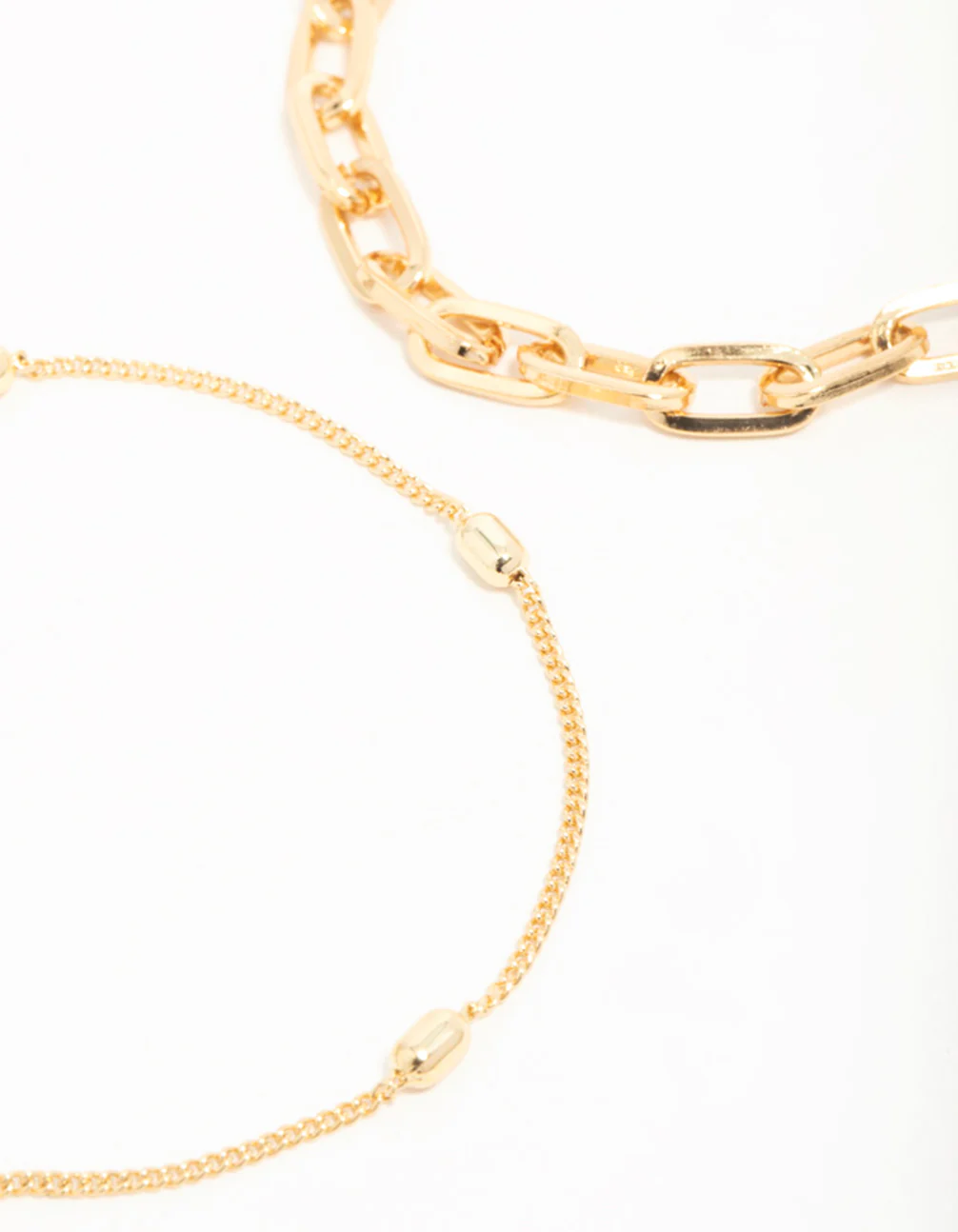 Gold Paperclip Bracelets 2-Pack - Image 2
