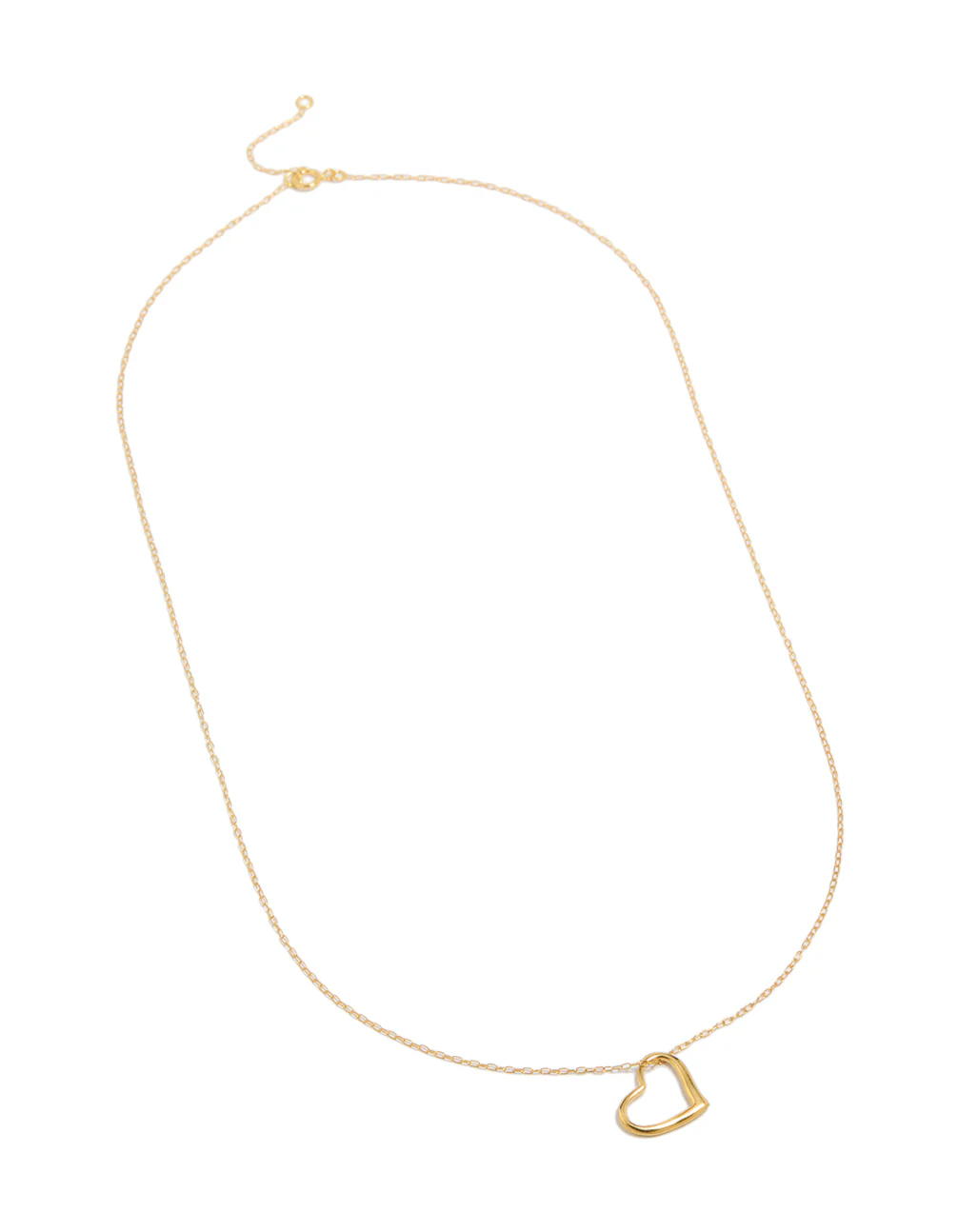Gold Plated Sterling Silver Heart Necklace - Image 4