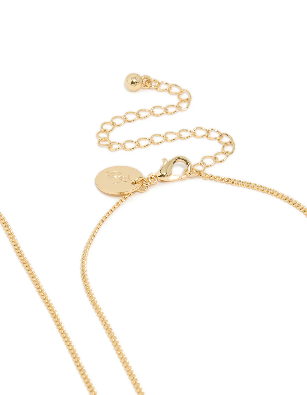 Gold Plated Angel Wing & Diamante Cross Necklaces 2-Pack - Image 3
