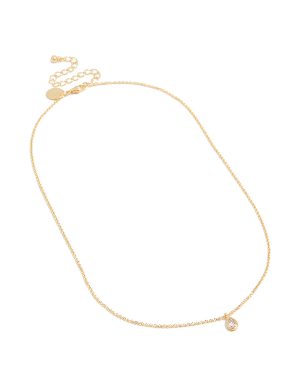 Gold Plated April Birthstone Necklace - Image 4
