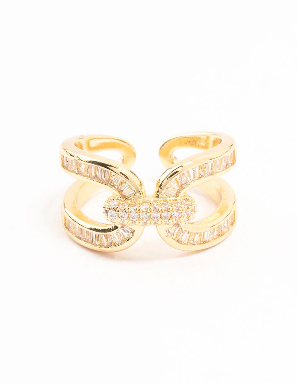 Gold Plated Bag Link Ring - Image 3
