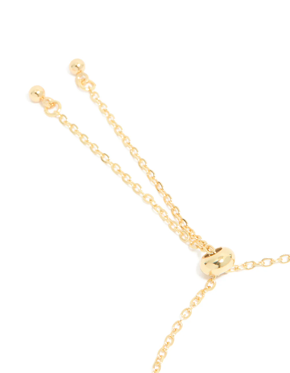 Gold Plated Blue & White Oval Cubic Zirconia Toggle Bracelet - Image 5