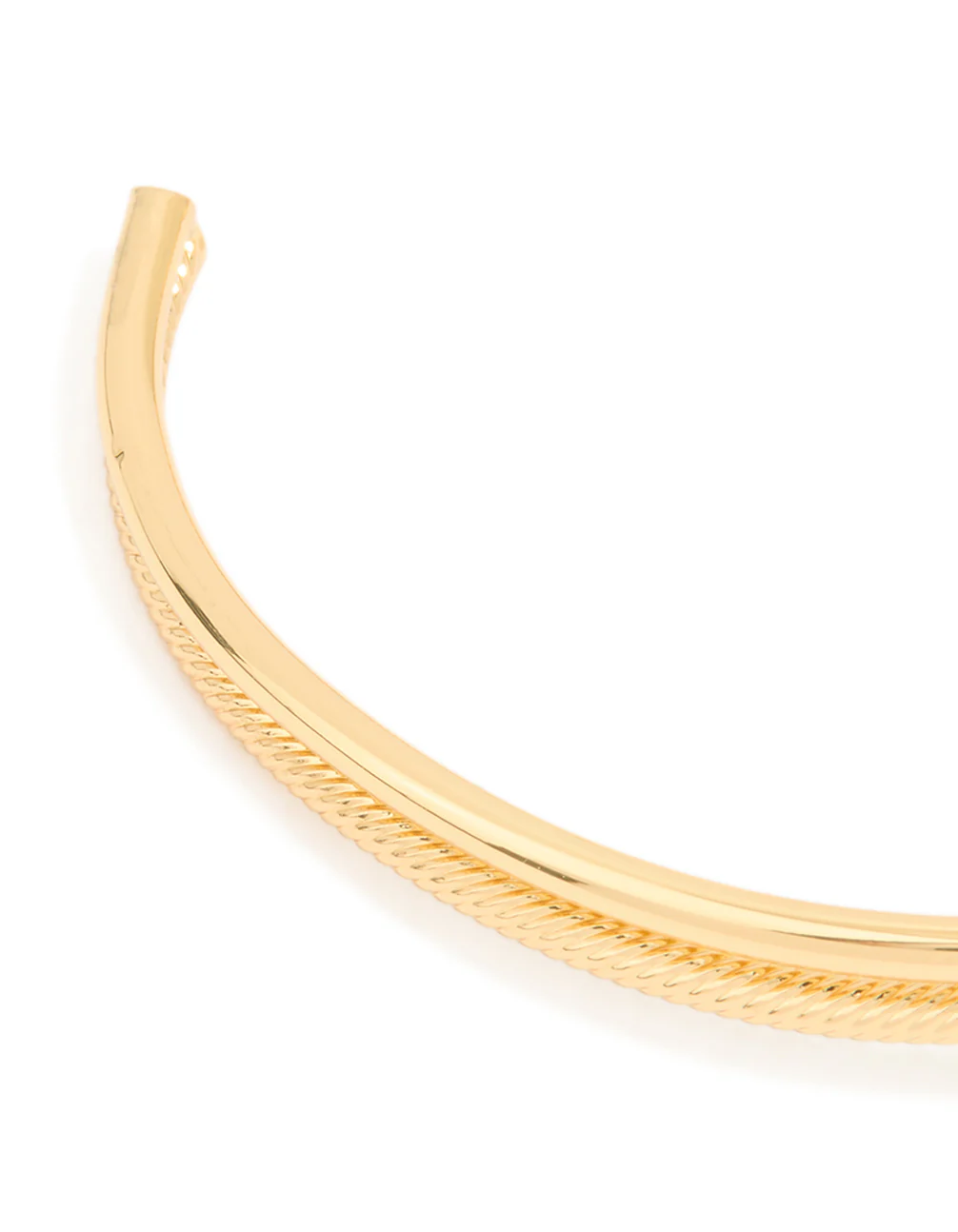 Gold Plated Brass Twisted Knot Wrist Cuff - Image 5
