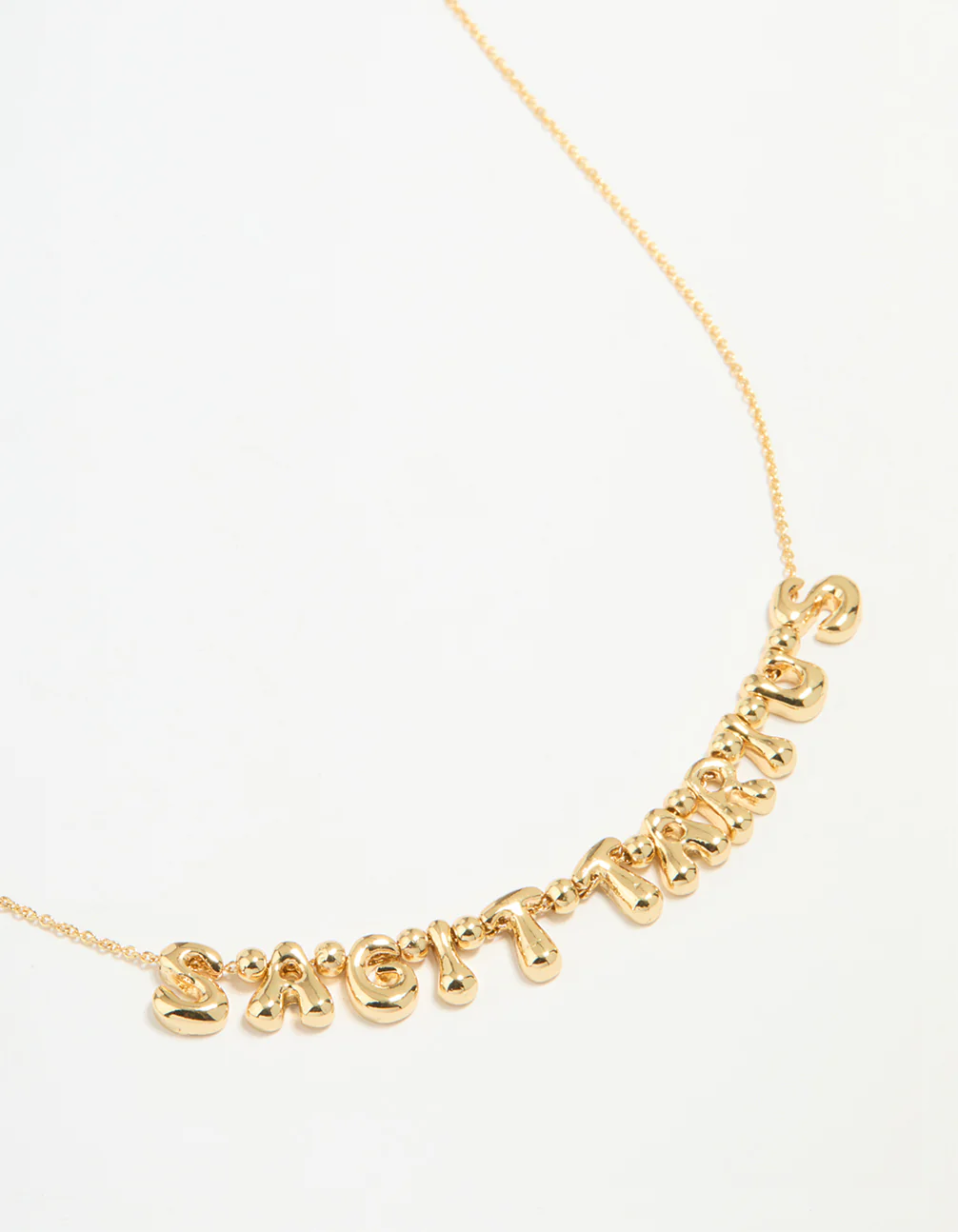 Gold Plated Bubble Sagittarius Necklace