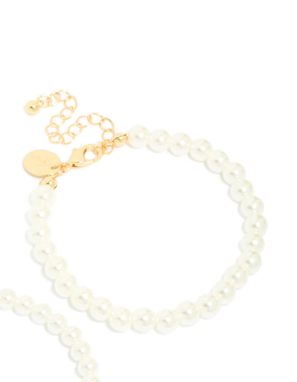 Gold Plated Classic Pearl Bracelets 2-Pack - Image 5