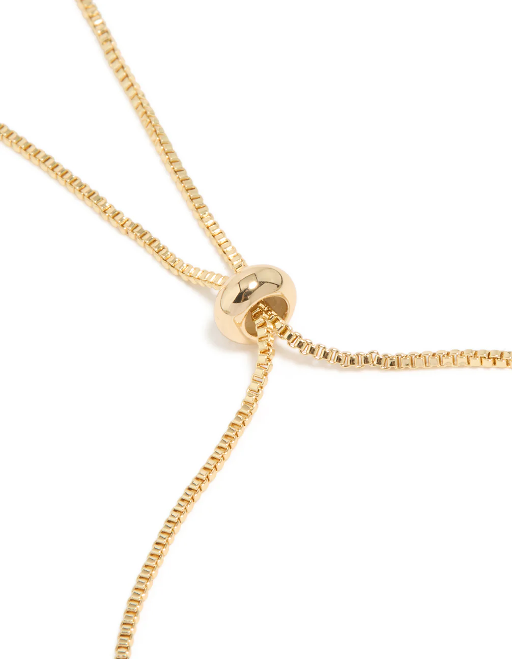 Gold Plated Cubic Zirconia Double Flower Toggle Bracelet - Image 5