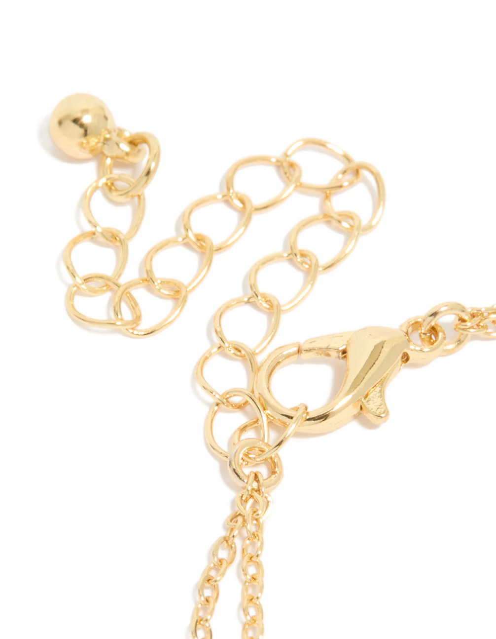 Gold Plated Cubic Zirconia Flower & Freshwater Pearl Layered Bracelet - Image 5