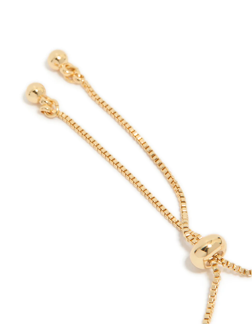 Gold Plated Cubic Zirconia Mini Tennis Toggle Bracelet - Image 5
