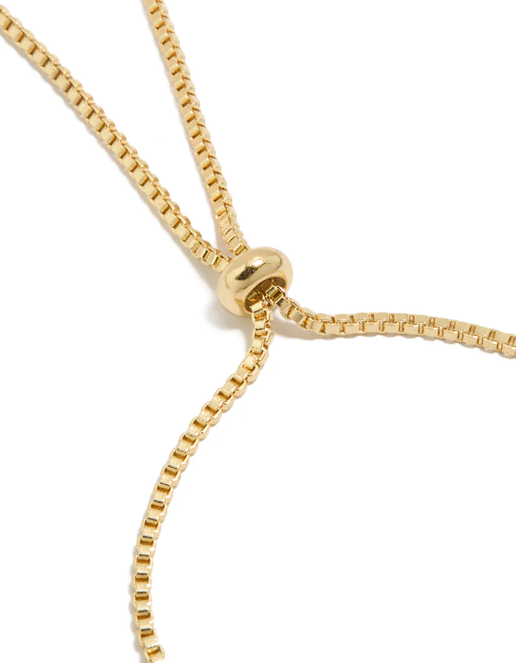 Gold Plated Diamante Butterfly Bow Charms Toggle Bracelet - Image 3