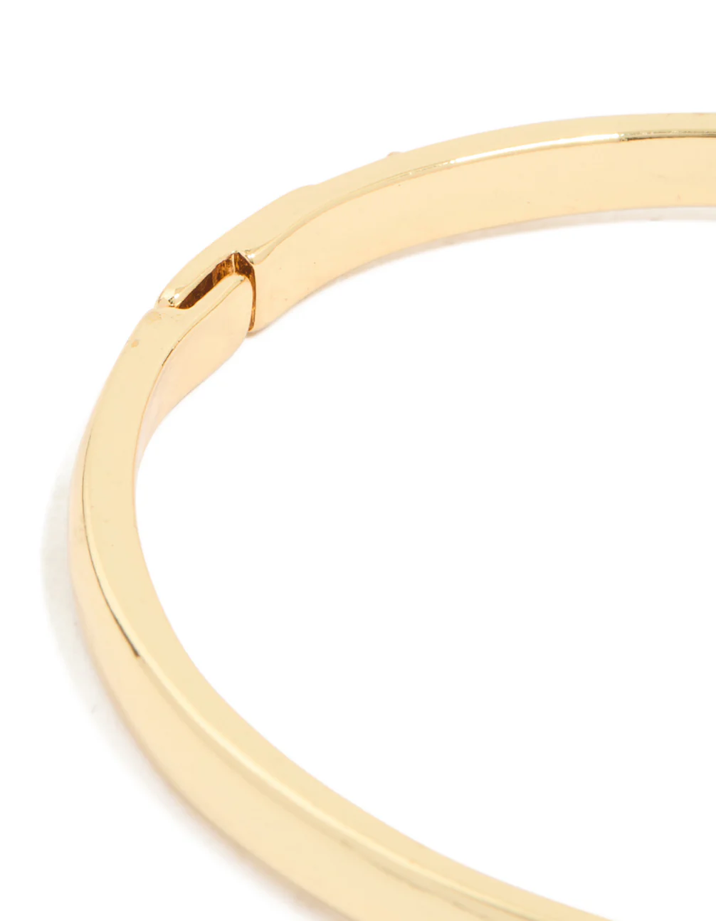 Gold Plated Half Cubic Zirconia Bangle - Image 5
