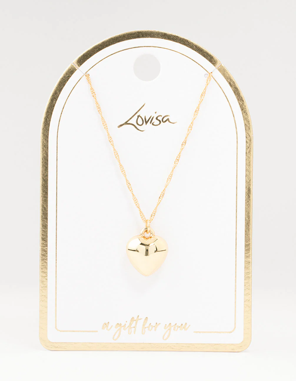 Gold Plated Heart Necklace - Image 2