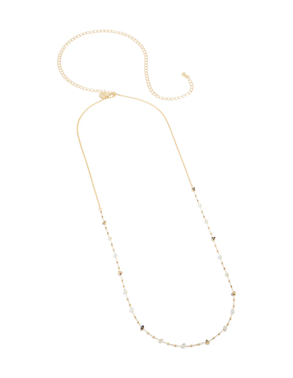 Gold Plated Multicoloured Semi Precious Stones Waist Chain - Image 2