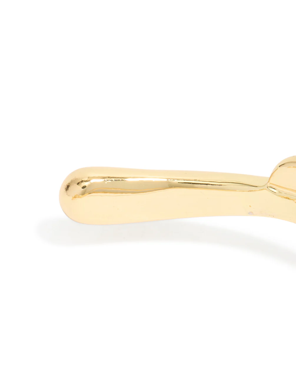 Gold Plated Organic Open Wave Wrist Cuff - Image 5
