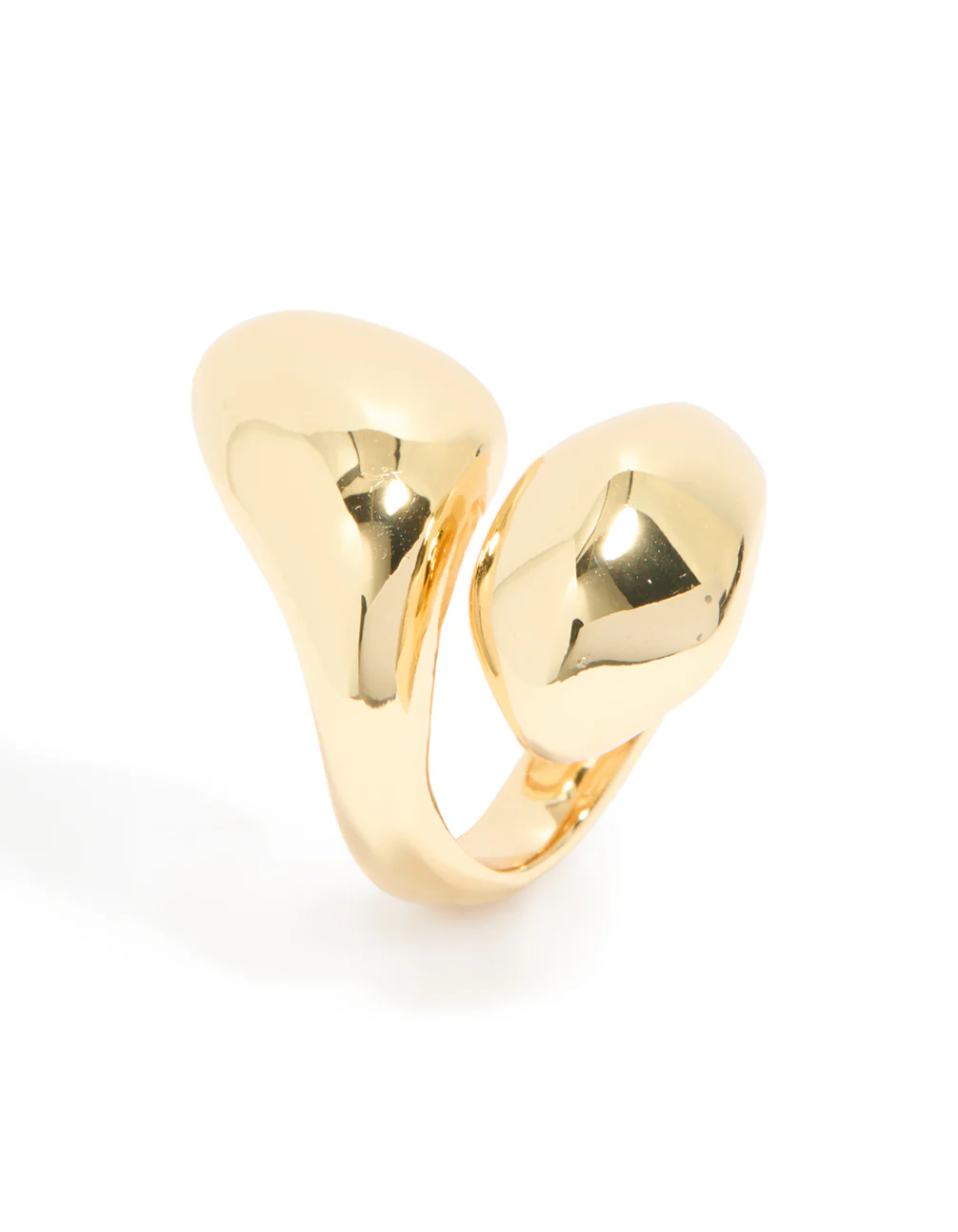 Gold Plated Oversized Twist Ring - Image 4