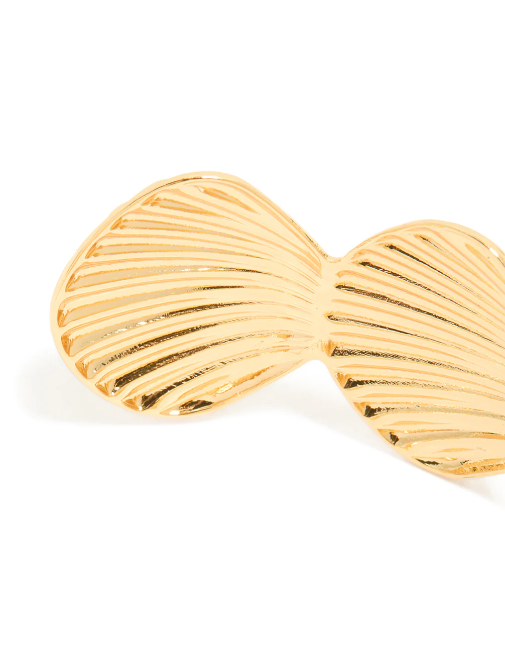 Gold Plated Shell Statement Wrist Cuff - Image 5