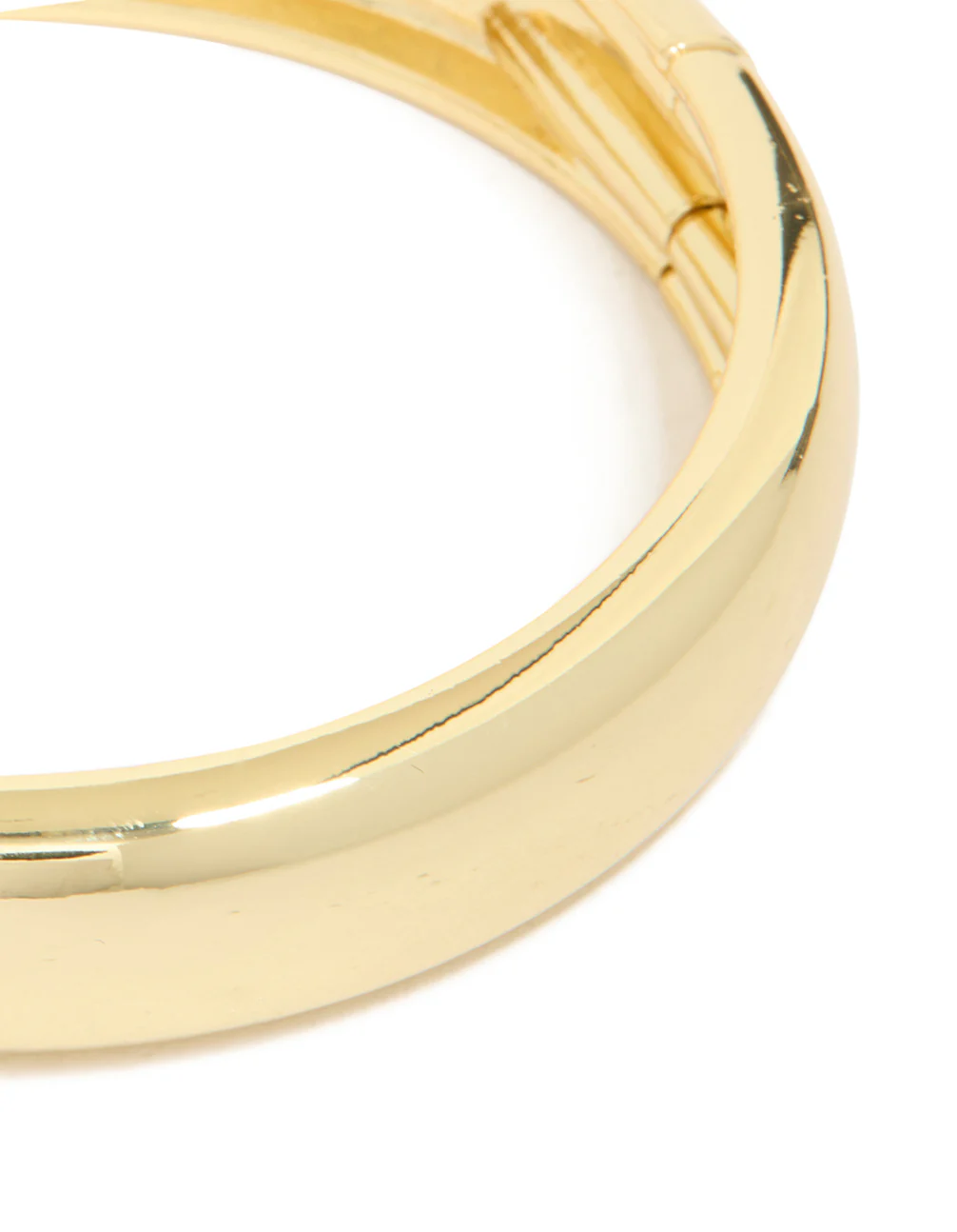 Gold Plated Smooth Hinged Bangle - Image 4