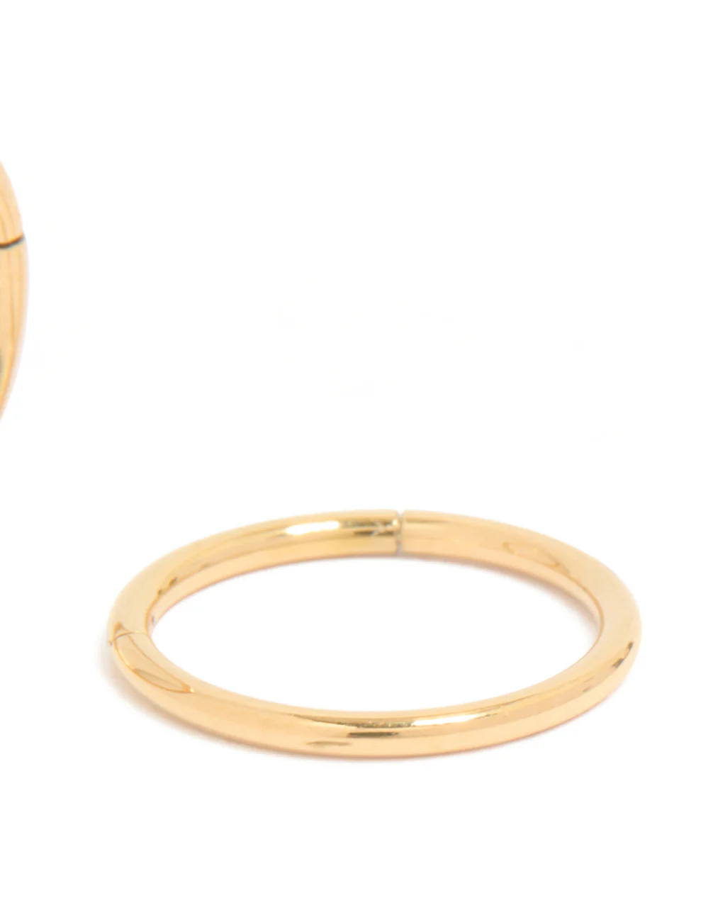 Gold Plated Surgical Steel 10 MM Thick Sleeper Earrings - Image 5