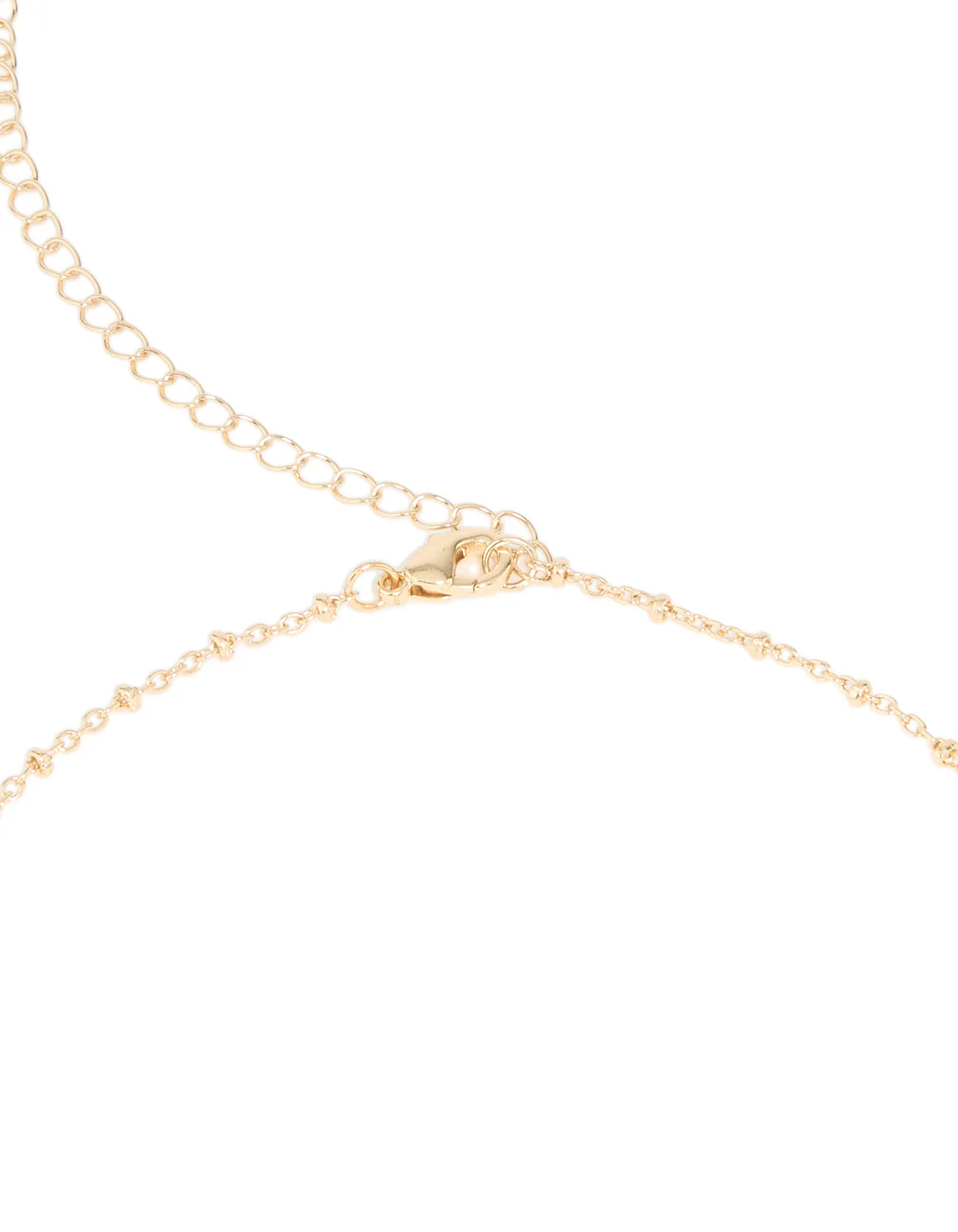 Gold Plated Surgical Steel Pink Cubic Zirconia Butterfly Belly Bar & Chain - Image 3