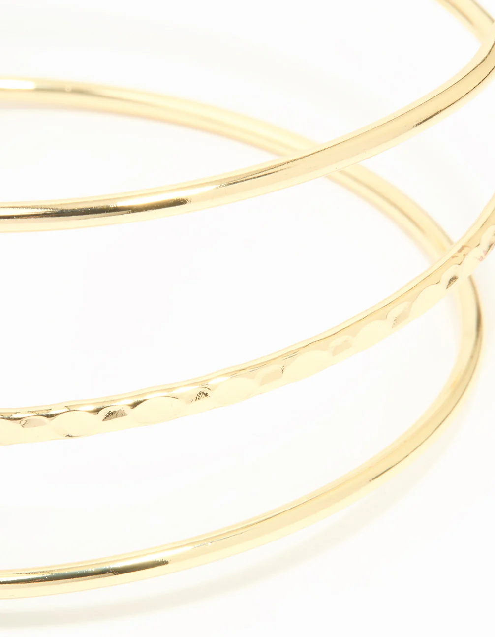Gold Plated Textured Wrap Arm Cuff - Image 2