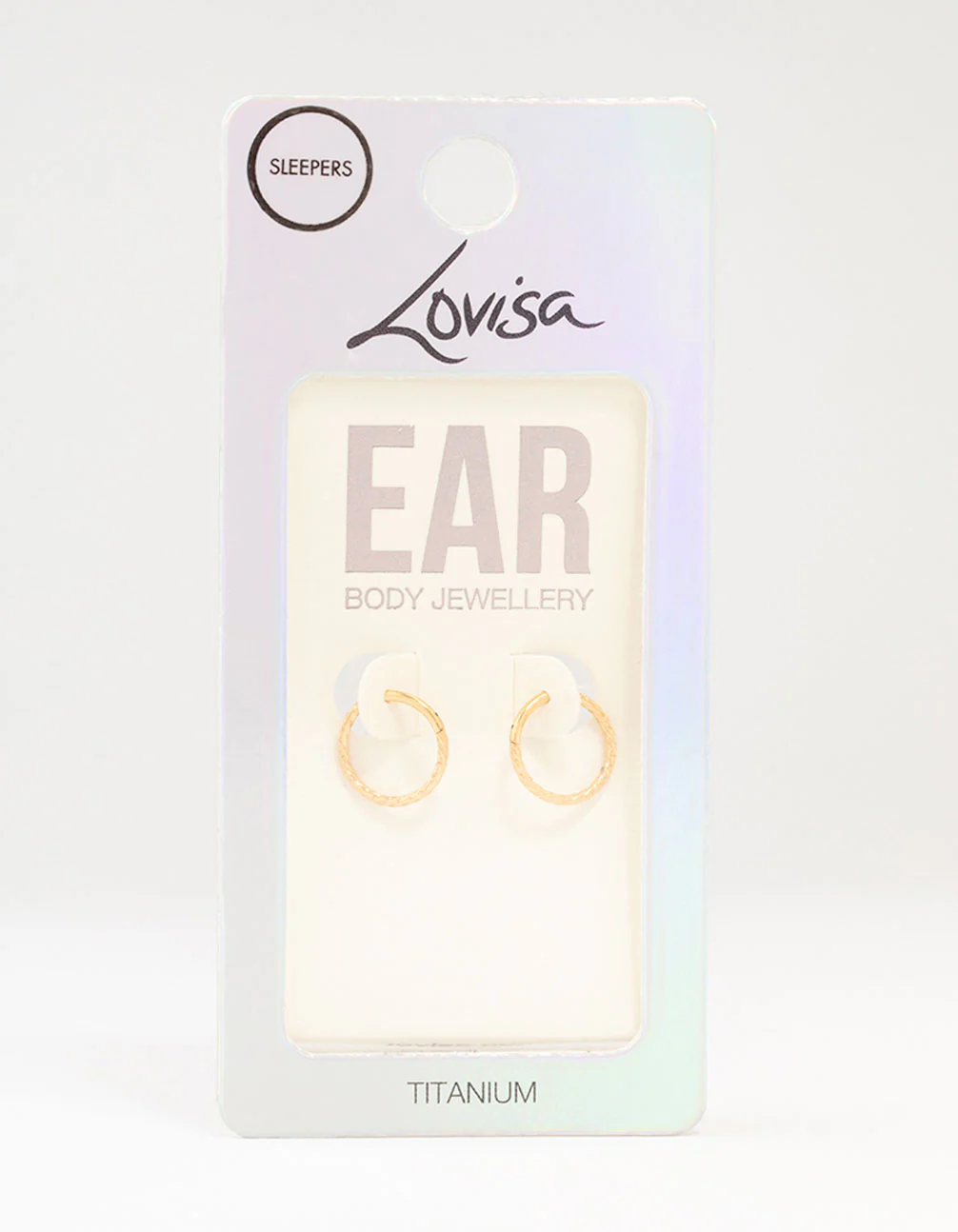Gold Plated Titanium Sleeper Earrings 10 MM - Image 3