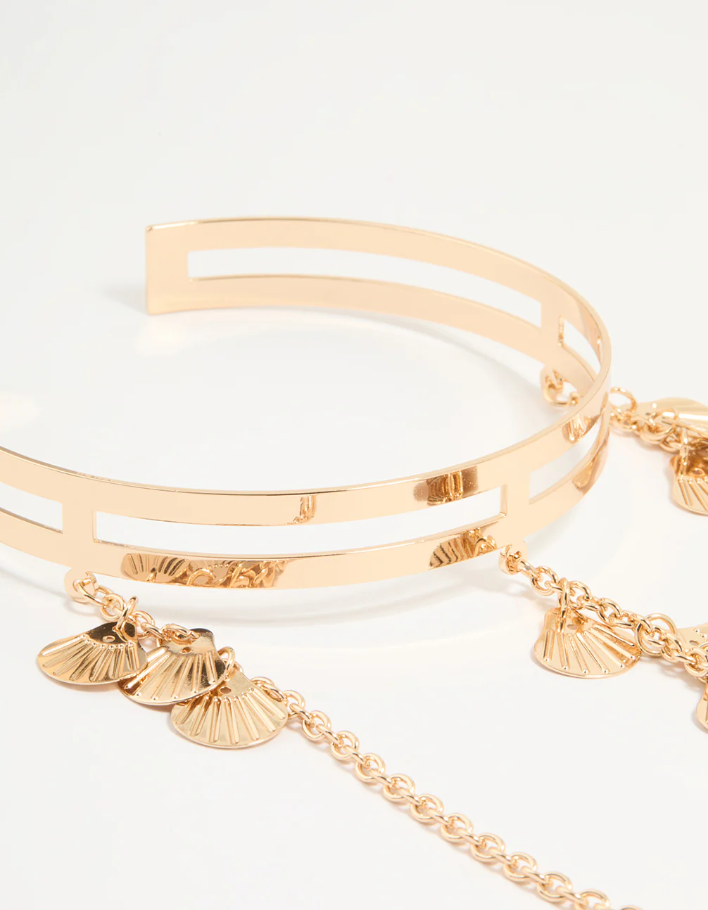 Gold Sea Shell Arm Cuff - Image 2