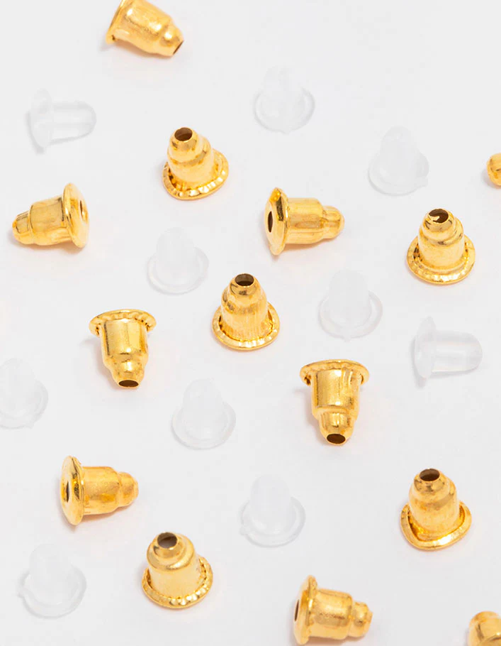 Gold & Silicone Mixed Earring Backing Kit - Image 2