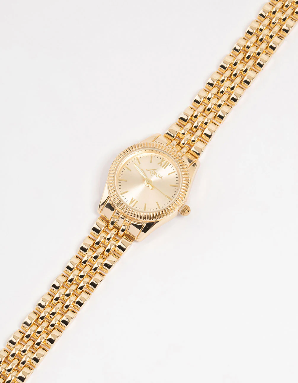 Gold Small Round Watch - Image 2