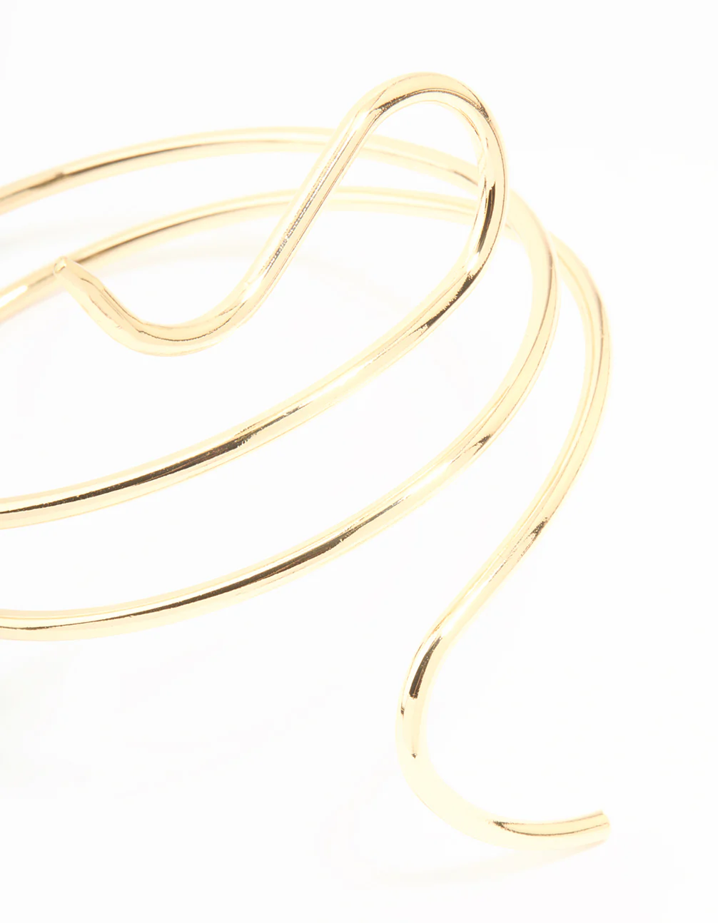 Gold Swirl Wrap Arm Cuff - Image 2