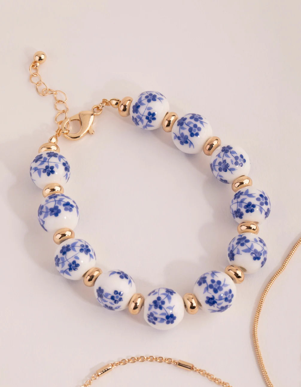 Gold Ceramic Bead Bracelet Pack - Image 2