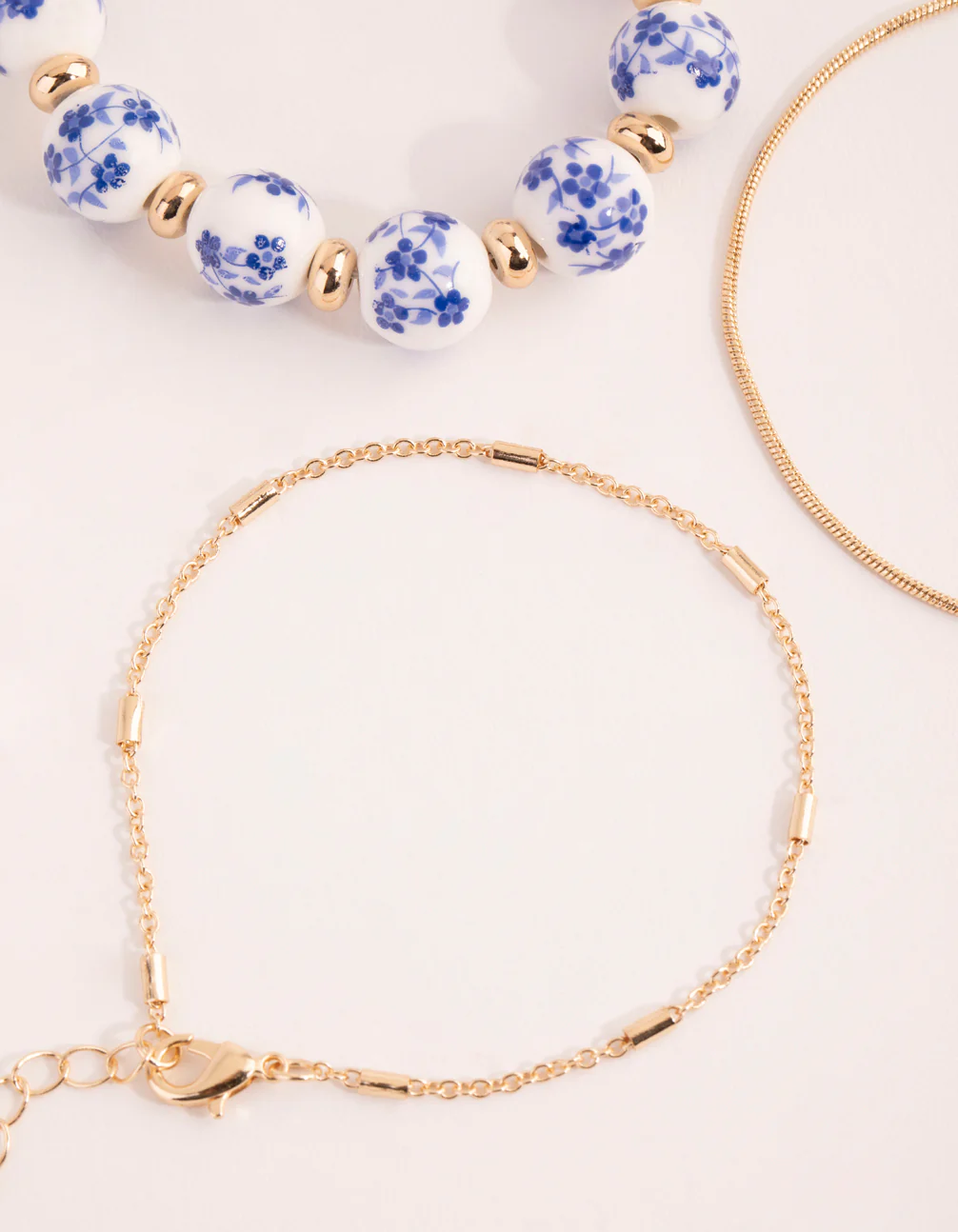 Gold Ceramic Bead Bracelet Pack - Image 3