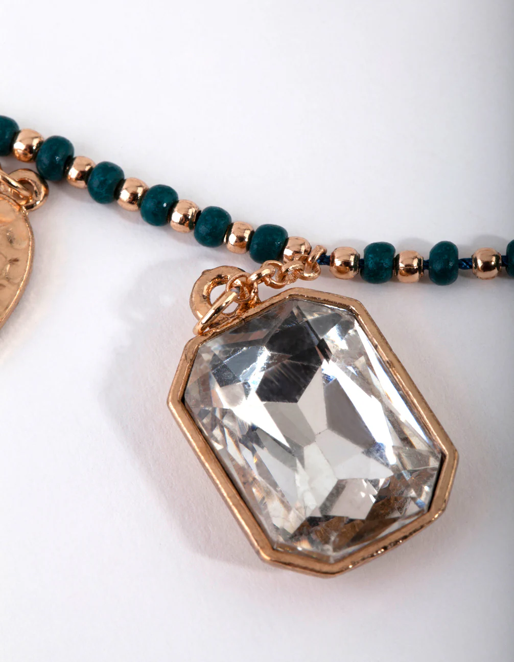 Gold Multi Charm Layered Necklace - Image 3