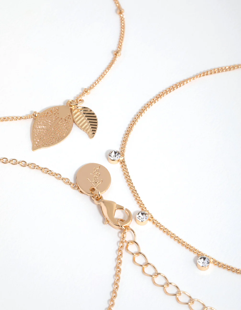 Gold Leaf Anklet & Toe Ring 6-Pack Set - Image 4