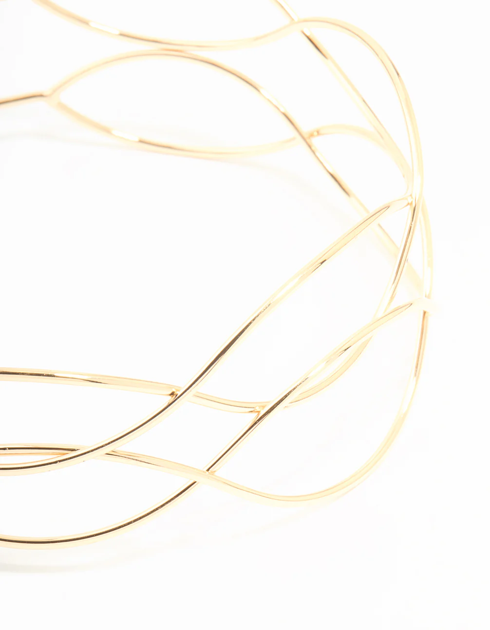 Gold Twisted Arm Cuff - Image 2