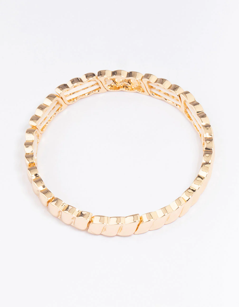 Gold Wave Stretch Bracelet